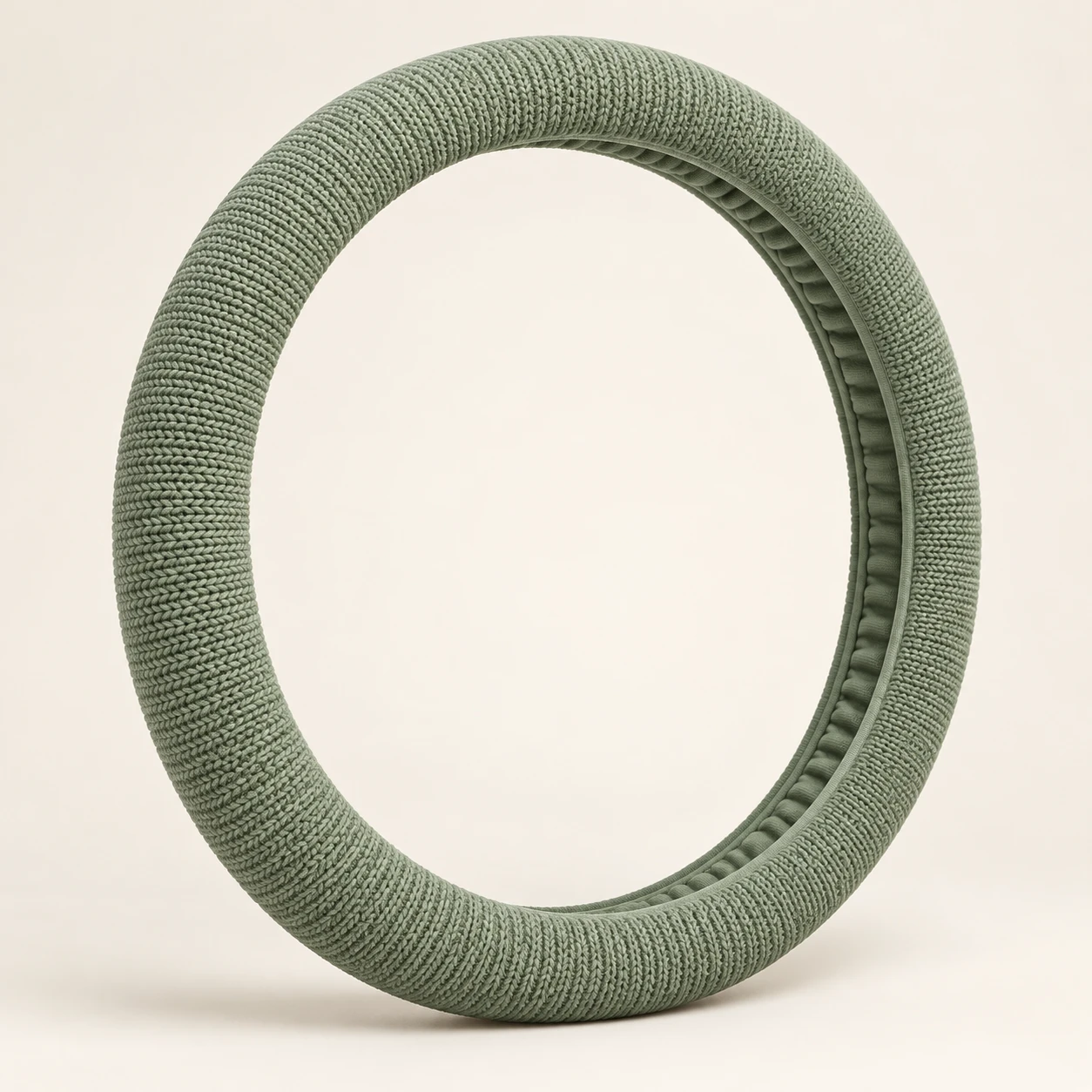 Sage Green Knit Steering wheel cover in Sage green